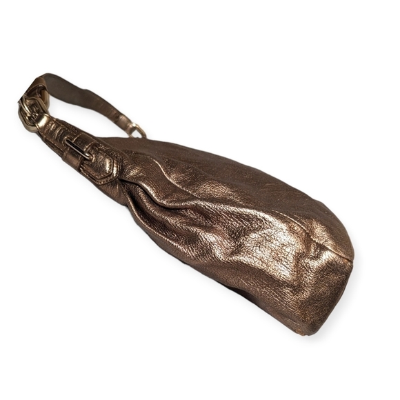 Coach Ashlyn Chelsea Hobo Bag Leather  Pewter Metallic Shoulder Bag Purse 18211 - Picture 4 of 13